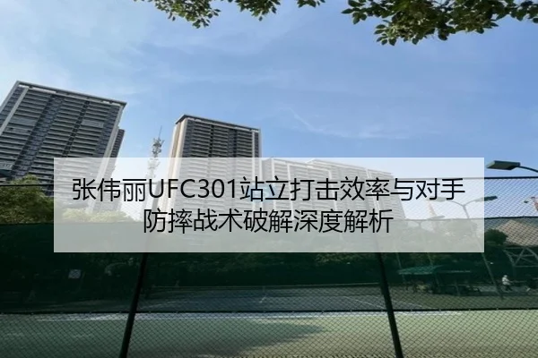 张伟丽UFC301站立打击效率与对手防摔战术破解深度解析